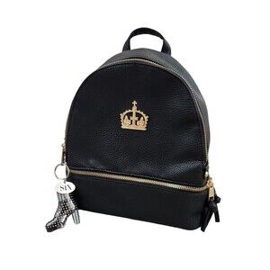 SIX Broadway Musical Black Backpack With Sparkly Boot Keychain